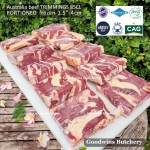 Australia BEEF TRIMMINGS 85CL daging sapi tetelan frozen GBP portioned 1.5" 4cm +/- 1kg (price/kg)